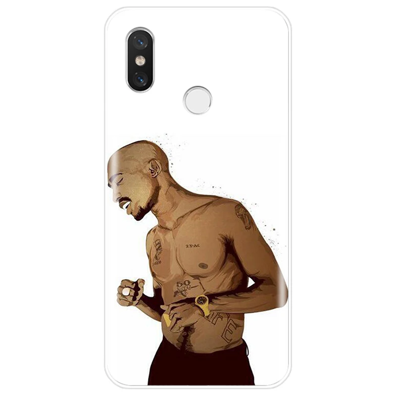 Макавели Тупак Амару Шакур Чехол из мягкого силикона TPU для телефона Xiaomi 4 4S 5 5C 5S PLUS 6 6X 8 Pro 8lite 9 SE MAX 2 3