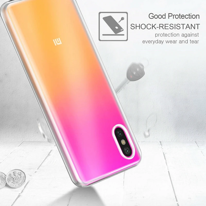 Чехол для Xiaomi Mi 8 Pro TPU Силиконовый прочный прозрачный мягкий чехол защитный