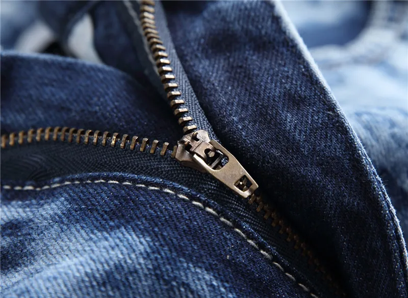 Мужские джинсы рваные с эффектом снега повседневные в стиле хип хоп штаны