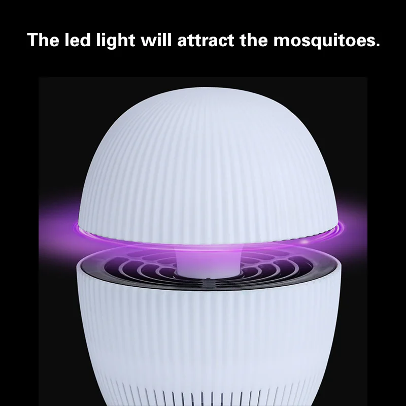 Присоска тип нерадиционный бесшумный светодиодный светильник убийца комаров