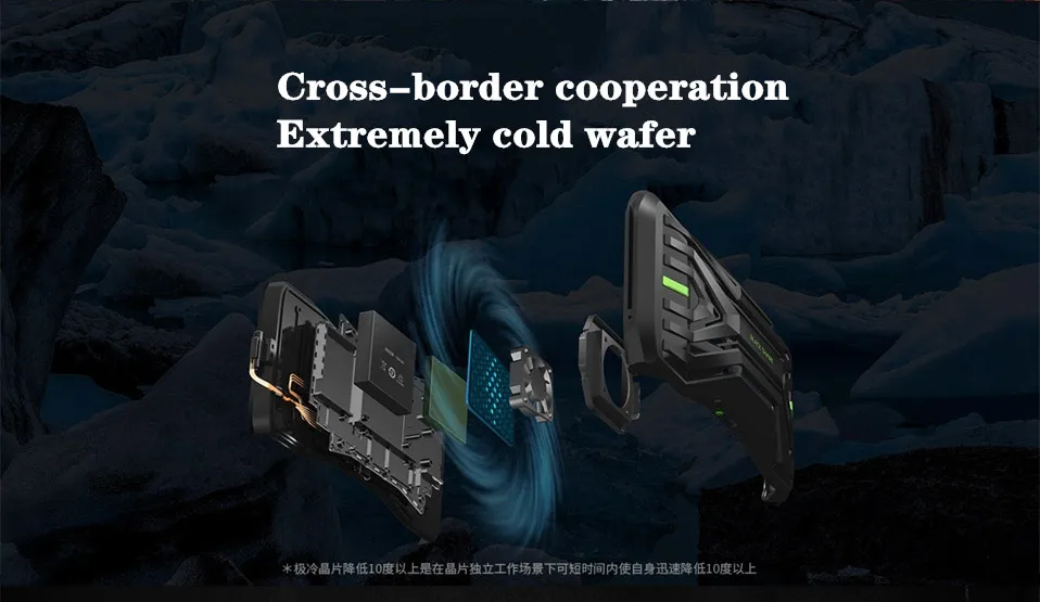 Xiaomi Black Shark 2, крутой охлаждающий Задний зажим, очень холодный чип, батарея 700 мА/ч, супер охлаждающий вентилятор, только для Black Shark 2