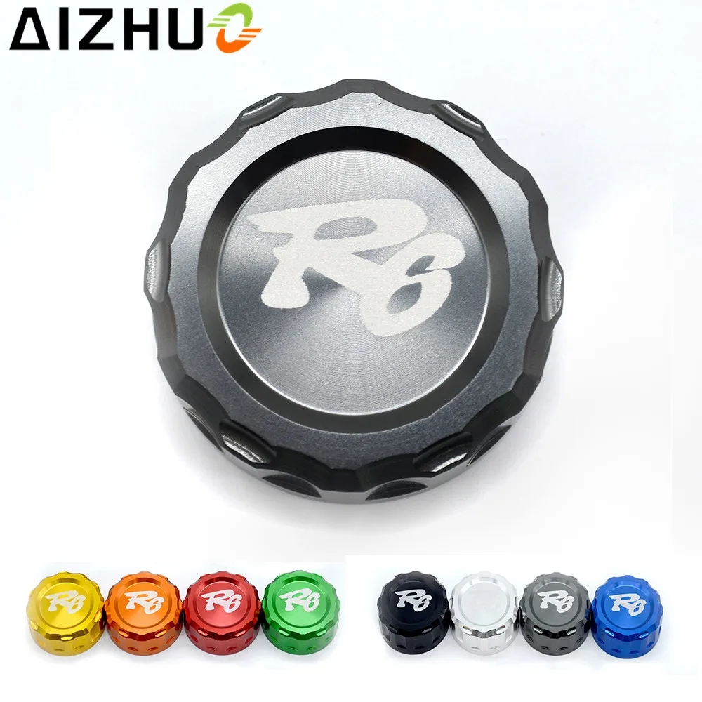 Motorcycle CNC Aluminum Rear Brake Fluid Reservoir Cover Cap For YAMAHA YZF R6 2009 2010 2011 2012 2013 2014 2015 2016 | Автомобили и
