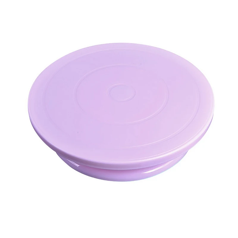 purple B 28 см Высокое качество торт стенд ремесло платформа поворотного стола кекс поворотная пластина Вращающийся торт выпечки украшения инструменты - Цвет: purple
