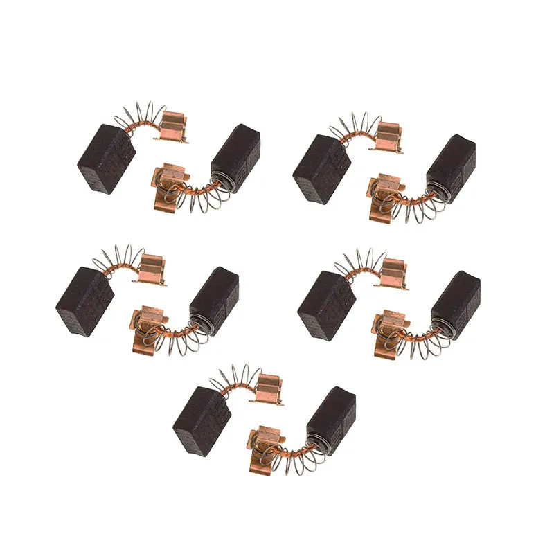 5 пар угольных щеток 6x9x11,5 мм для электродвигателей Makita CB406 CB407 CB418 CB419
