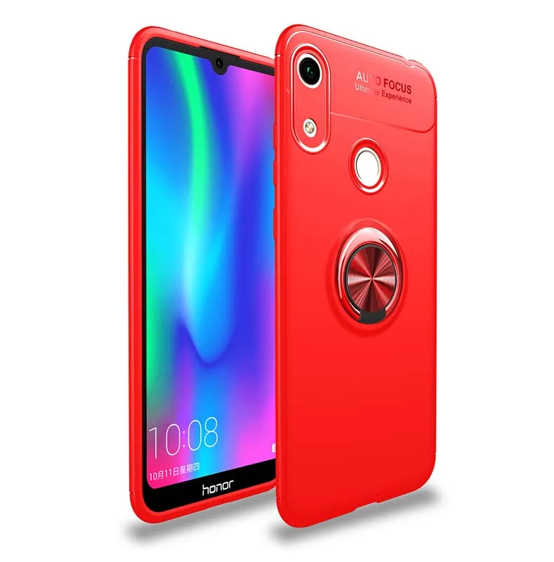 Чехол для huawei Honor 8 9 10 20 Lite 10i 20i 7X 7A 7C 9X Pro 8A 8C 8S 8X Max V10 V20 Play чехол Силиконовое кольцо для телефона чехол на заднюю панель - Цвет: Red Red