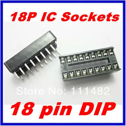 

26 шт. 18 Pin DIP SIP IC розетки адаптер Тип припоя