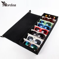 2017 new 8 grids storage display grid case box for eyeglass sunglass glasses jewelry showing case with rack cove 48 5x18x6cm