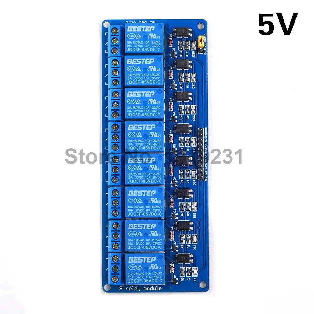 

5V 8 Channel Relay Module Optocoupler Drive Module 8 Channel Relay Control Board