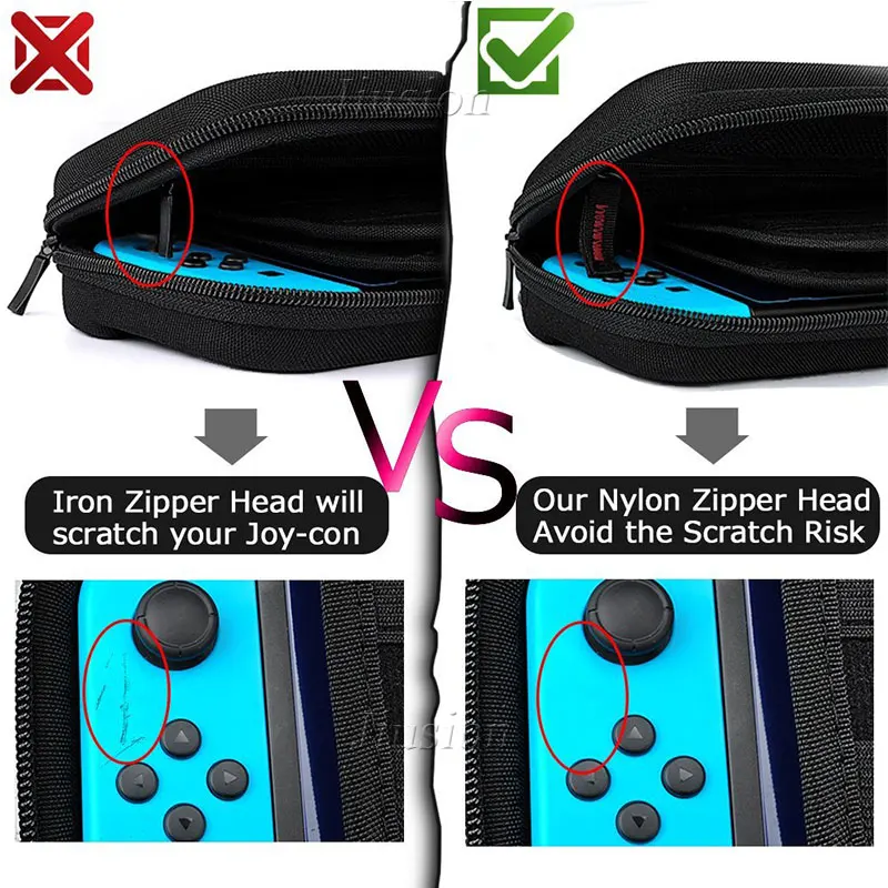 Жесткий Чехол 9 в 1 для Nintendo Switch переносная сумка хранения консоль NS аксессуары