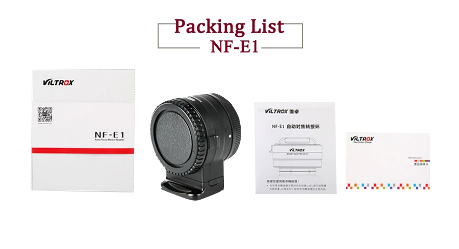 Viltrox NF-E1 AF Автофокус EXIF сигнала объектива переходное кольцо труба для Nikon F объектив sony байонетное крепление типа Е A9 A7III A6500 A6000 DSLR Камера