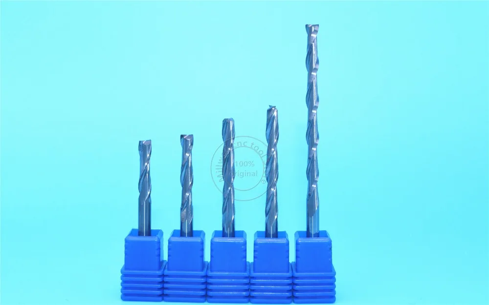 1PCS-CNC Вольфрамовая твердосплавная фреза по дереву инструмент, станок для фрезерования древесины, деревообработка вставить фрезы, 2 флейты концевая фреза, МДФ, ПВХ, акрил