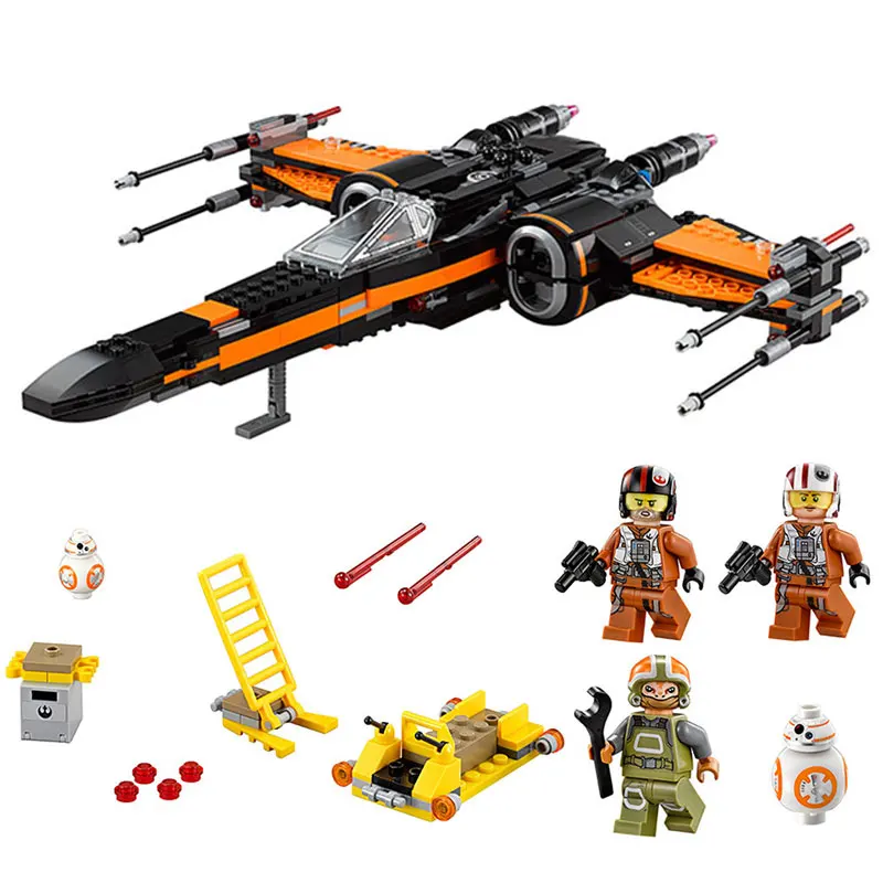 05004 первый заказ Poe's X Wing Fighter 05029 05145 Звездные строительные блоки детские игрушки