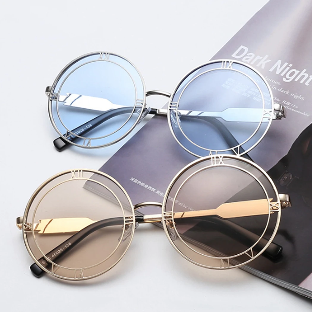 2018 модные круглые солнцезащитные очки унисекс для женщин и мужчин чистый морской