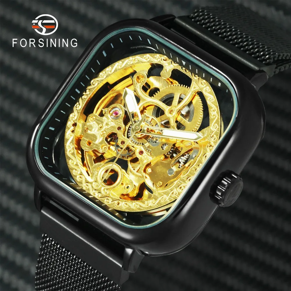 FORSINING королевские мужские s часы лучший бренд класса люкс механические с