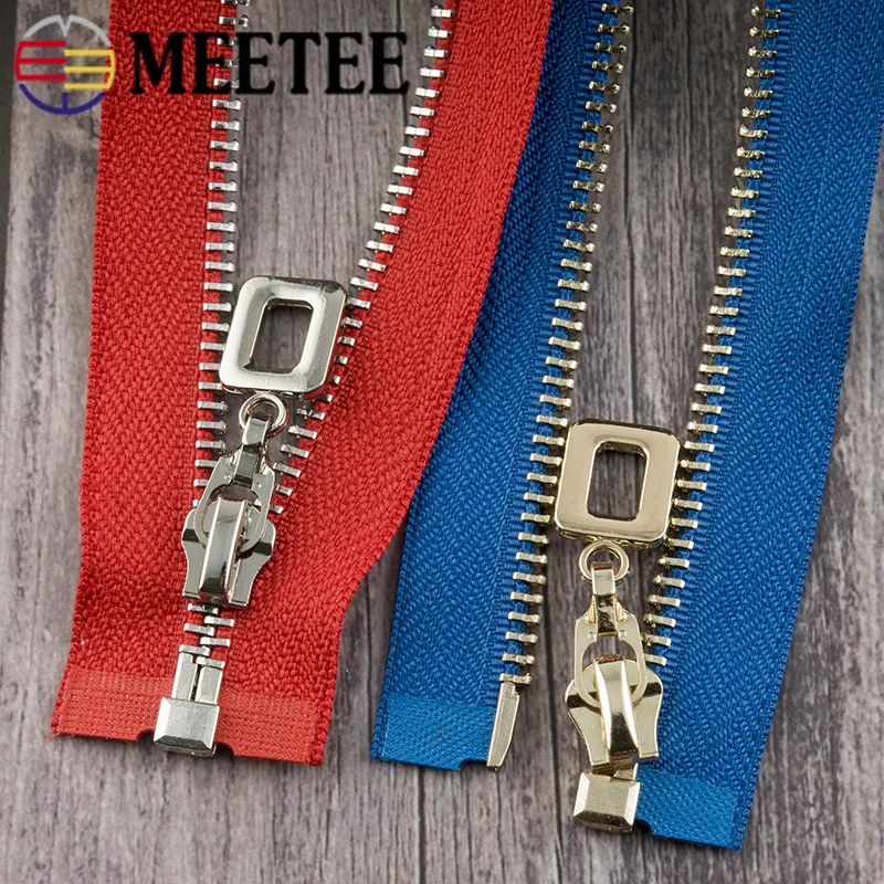 1Pc 85cm Open-end Metal Zippers Auto Lock 5# Down Jacket Coat Skirt Zipper for Sewing Zip Repair Kits DIY Garment Accessories | Дом и сад