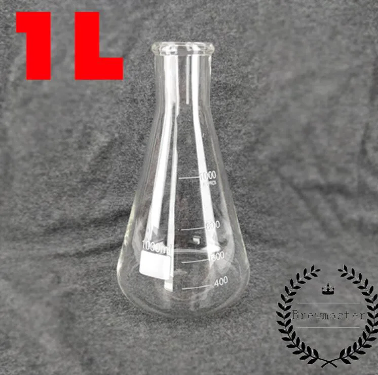 1000ML ERLENMYER коническая фляжка L(боросиликатное) ПИВОВАРЕНИЕ - Цвет: 1000ML