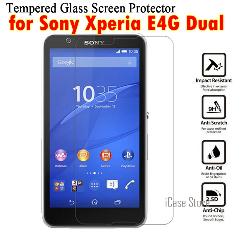 9H Премиум Закаленное стекло для sony Xperia E4G двойная защита экрана пленка E4 G E2003 E2006