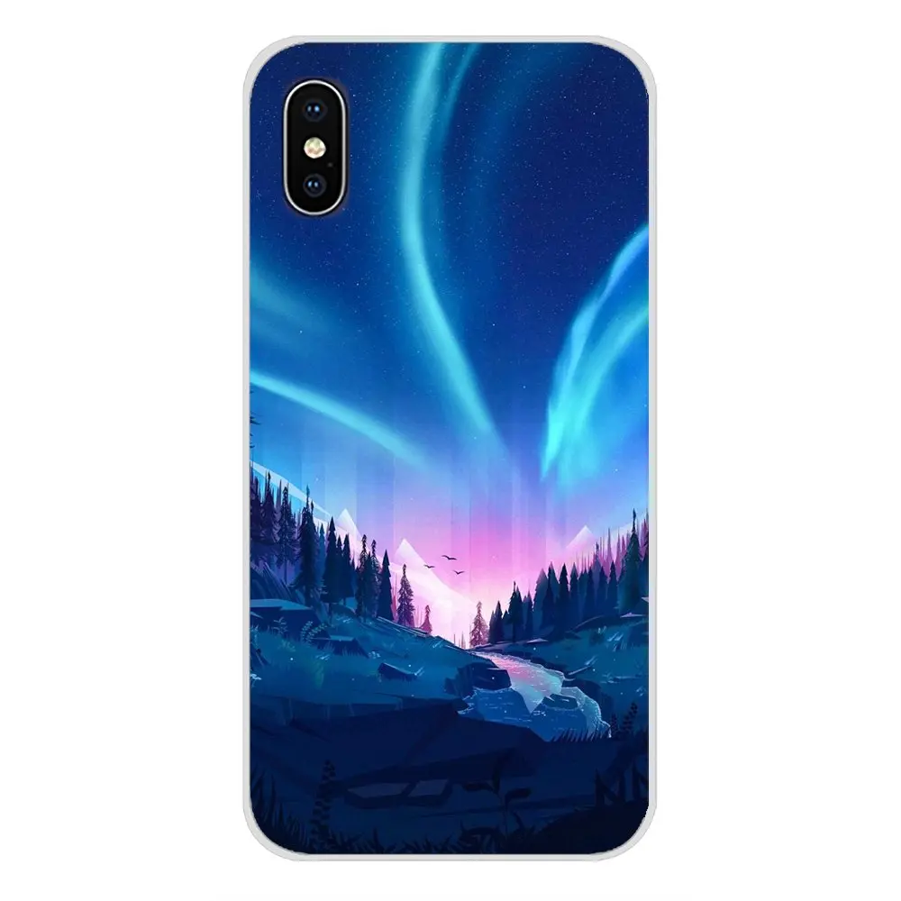 Для Huawei P Smart Mate Honor 7A 7C 8C 8X 9 P10 P20 Lite Pro Plus Aurora polar lights аксессуары чехлы для