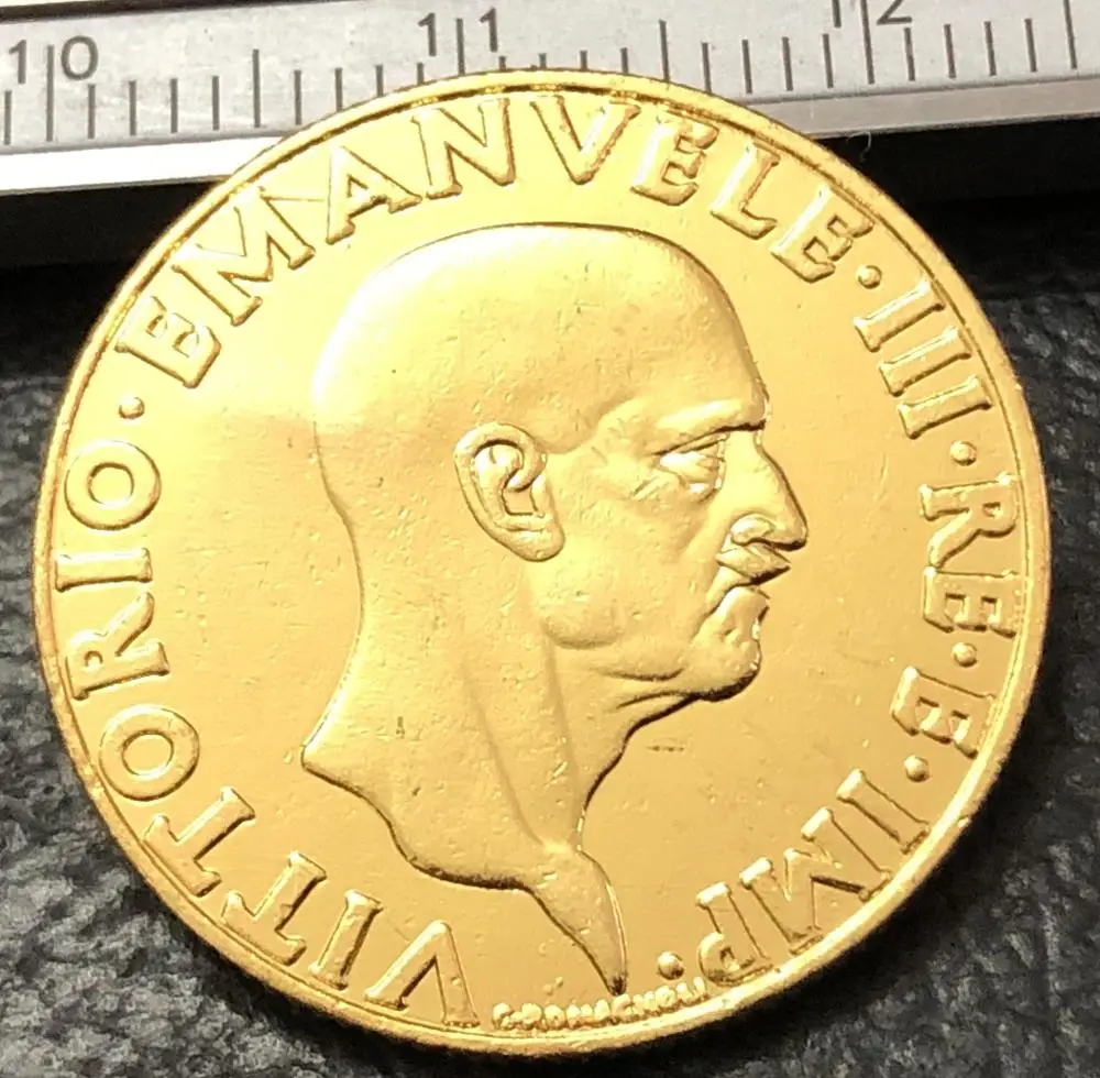 1937 Италия 100 золота лир имитация монеты