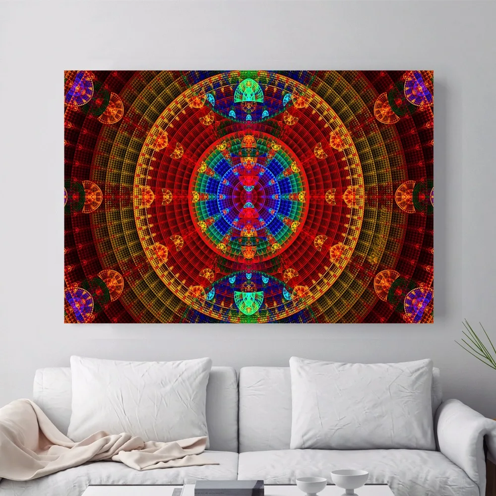 Mandela Acid lsd Psychedelic холст Художественная печать постер Настенная картина для
