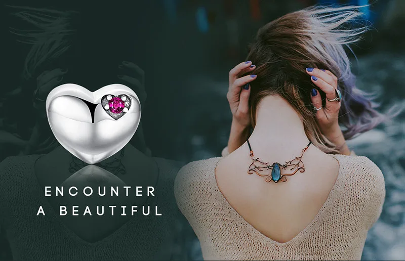 JewelryPalace навсегда нами СОЗДАН Ruby 925 пробы Серебряное сердце Шарм бисер приспосабливать Браслеты для Для женщин Fine Jewelry как best подарки
