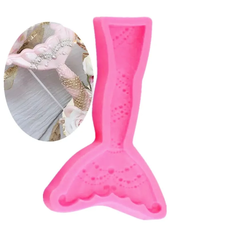 DIY крестины хвост русалки инструменты для украшения тортов из мастики 3D Морская