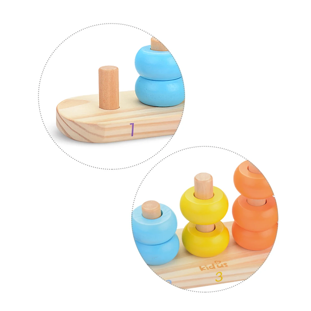 Wooka Math Montessori Oyuncak обучающая деревянная игрушка радужные бисерные блоки