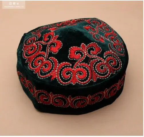 Синьцзян шляпа уйгурские шапки Kazakh мужская шляпа с вышивкой - Цвет: as show