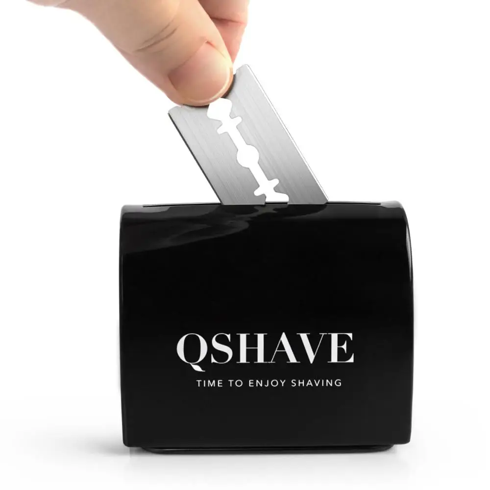 Чехол для удаления лезвий QSHAVE, безопасный банк для хранения, для использования с двойными краями, Безопасные лезвия для домашнего пользования безопасный защитный чехол