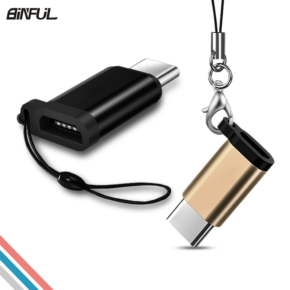 Адаптер USB Type C для Samsung Galaxy A3/A5/A7 2017 S8/S9/Plus Note 8 кабель переходник с Micro Мама на