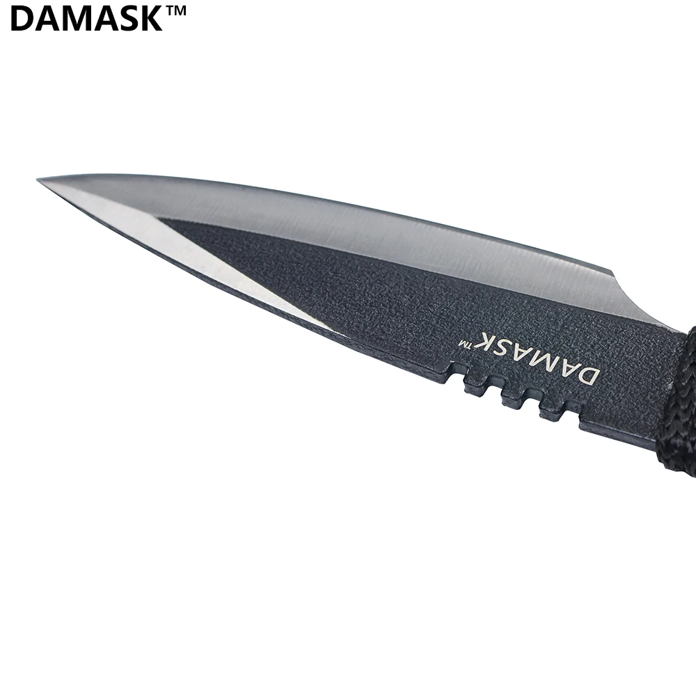 Профессиональный Черный Нержавеющая сталь Топ Ножи фиксированным лезвием Ourdoor