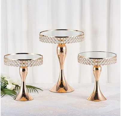 

2019 Luxury Cake wedding centerpieces metal stand makeup decorating rack cake decorating dessert table drinking candy holder