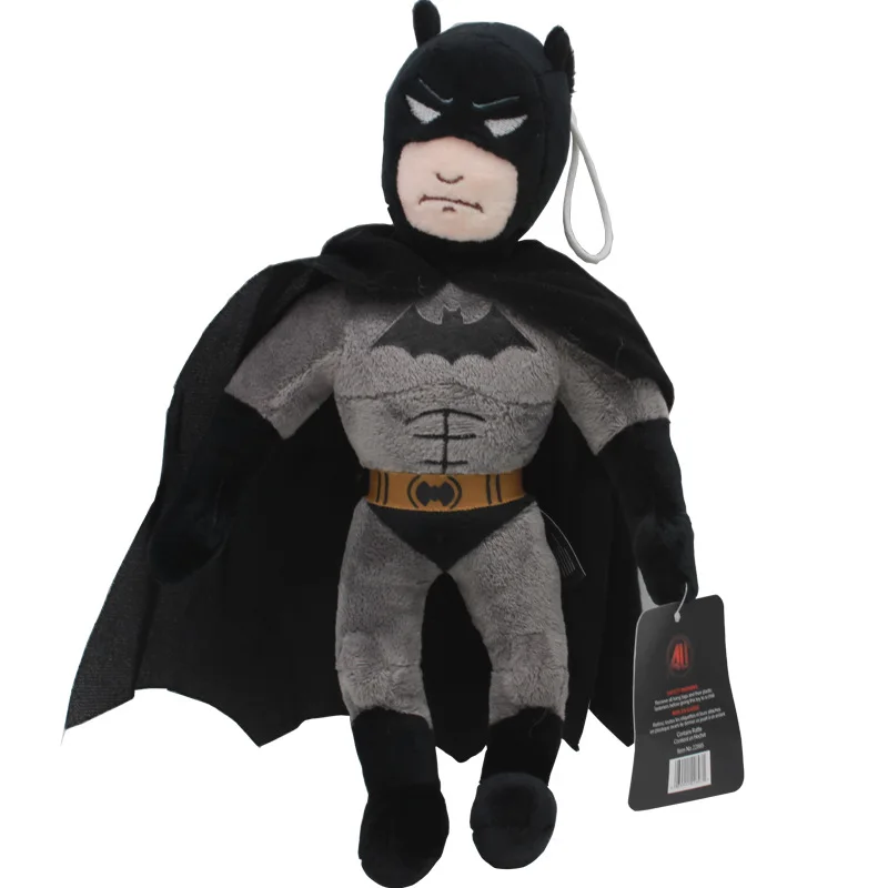 30cm Batman 30 см Marvel, Мстители, Человек-паук, железный человек, Халк, Капитан Америка, Бэтмен, плюшевая игрушка, мягкие игрушки для детей, подарки для детей - Цвет: 30cm Batman