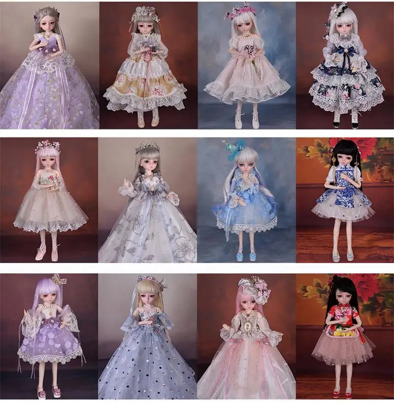 60 см обновление 18 подвижных суставов 1/3 BJD кукла глаза Сменные силиконовые куклы реборн DIY игрушки для девочек подарок с аксессуарами