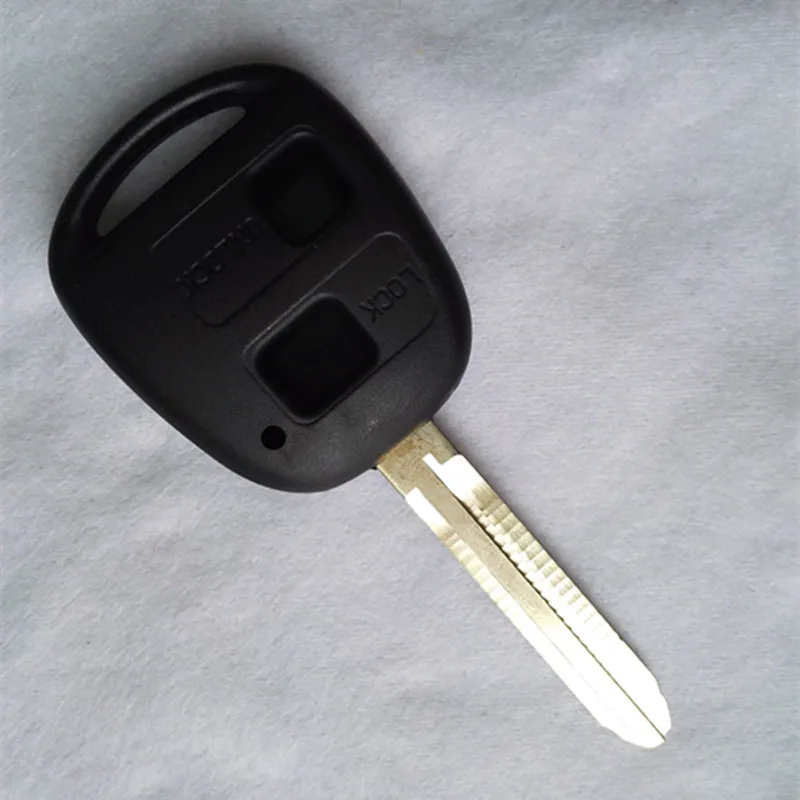 DAKATU с логотипом 2 кнопки дистанционного ключа автомобиля чехол для Toyota Yaris Prado Tarago Camry Corolla TOY43 Blade