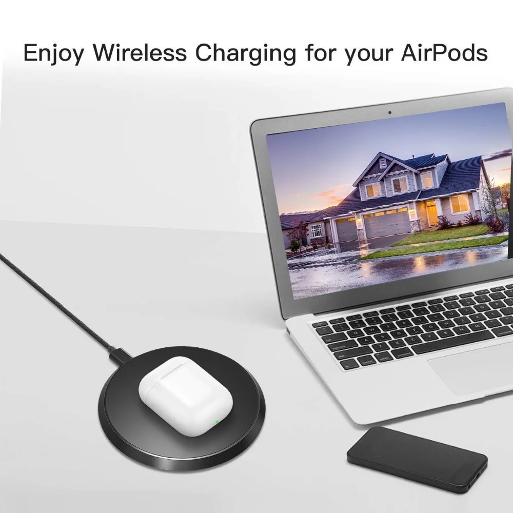 

Fast Wireless Charging Docking Station, AirPower 3 in 1 Qi Fast Wireless Charger Pad for iWatch 3/2/1,iPhone Xs Max/8Plus/XR