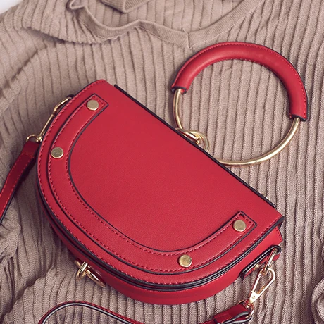 Bolsa feminina сумки женские модные модные седельные сумки Роскошные Мини женские сумки - Цвет: Красный