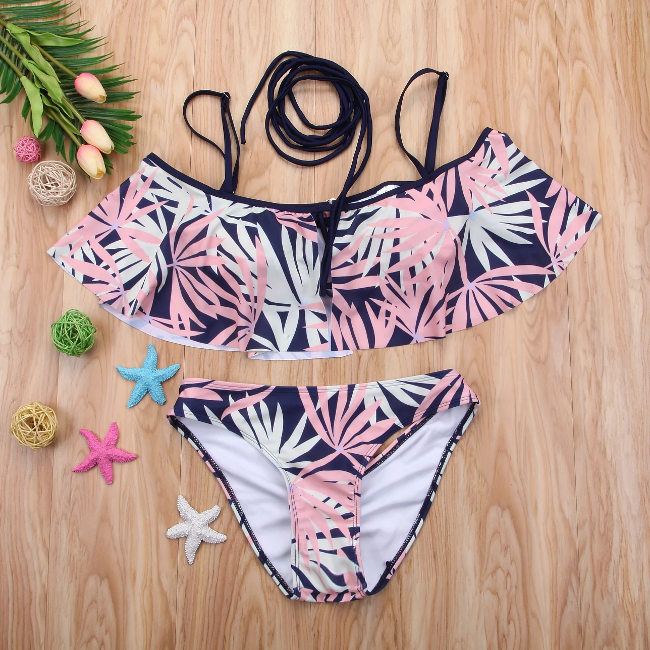 Новинка женский купальник бандаж комплект бикини пуш-ап бюстгальтер с