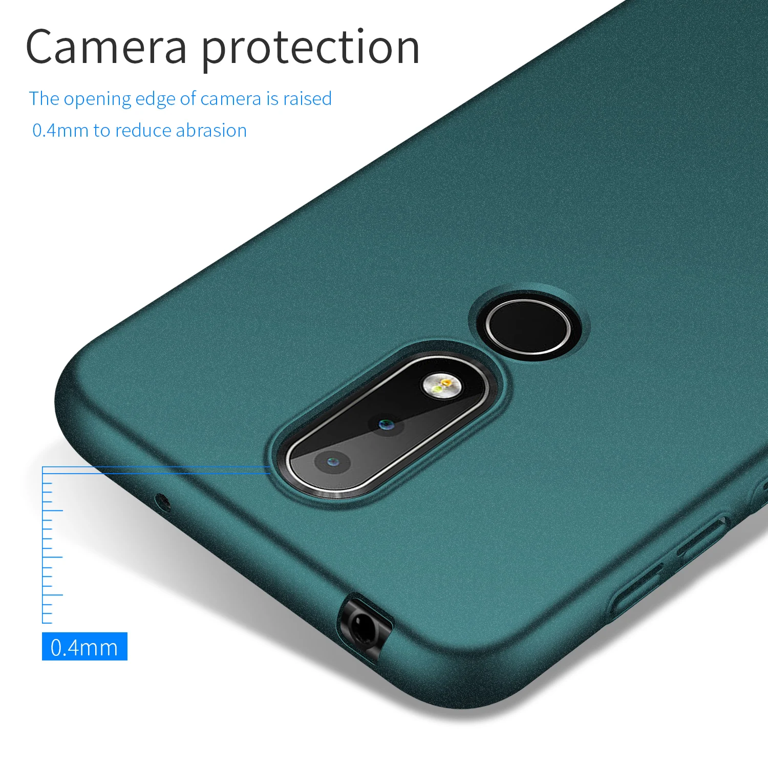 For Nokia 7.1 Case Ultra-Thin Minimalist Slim Protective Phone Back Cover shell |