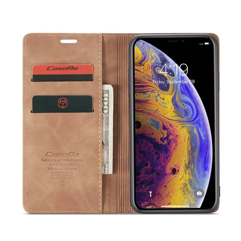 Чехол для iphone 11 pro x xs max xr 6 6s 5 s e 7 8 plus Роскошный кожаный флип Funda Etui кошелек чехол для телефона аксессуары оболочка coque