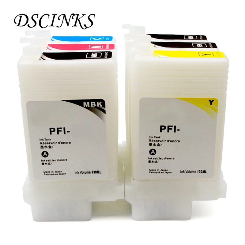 PFI102 PFI 102 перезаправляемый картридж для hp Canon IPF500 IPF510 IPF600 IPF610 IPF700 IPF710 IPF605 набор чернил для заправки картриджа бак