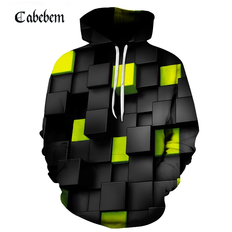 Модная новинка, Мужская толстовка, 3D крутая клетчатая Толстовка со стразами для мужчин/женщин, повседневный стиль Harajuku, тонкая спортивная одежда, мужская брендовая толстовка с капюшоном