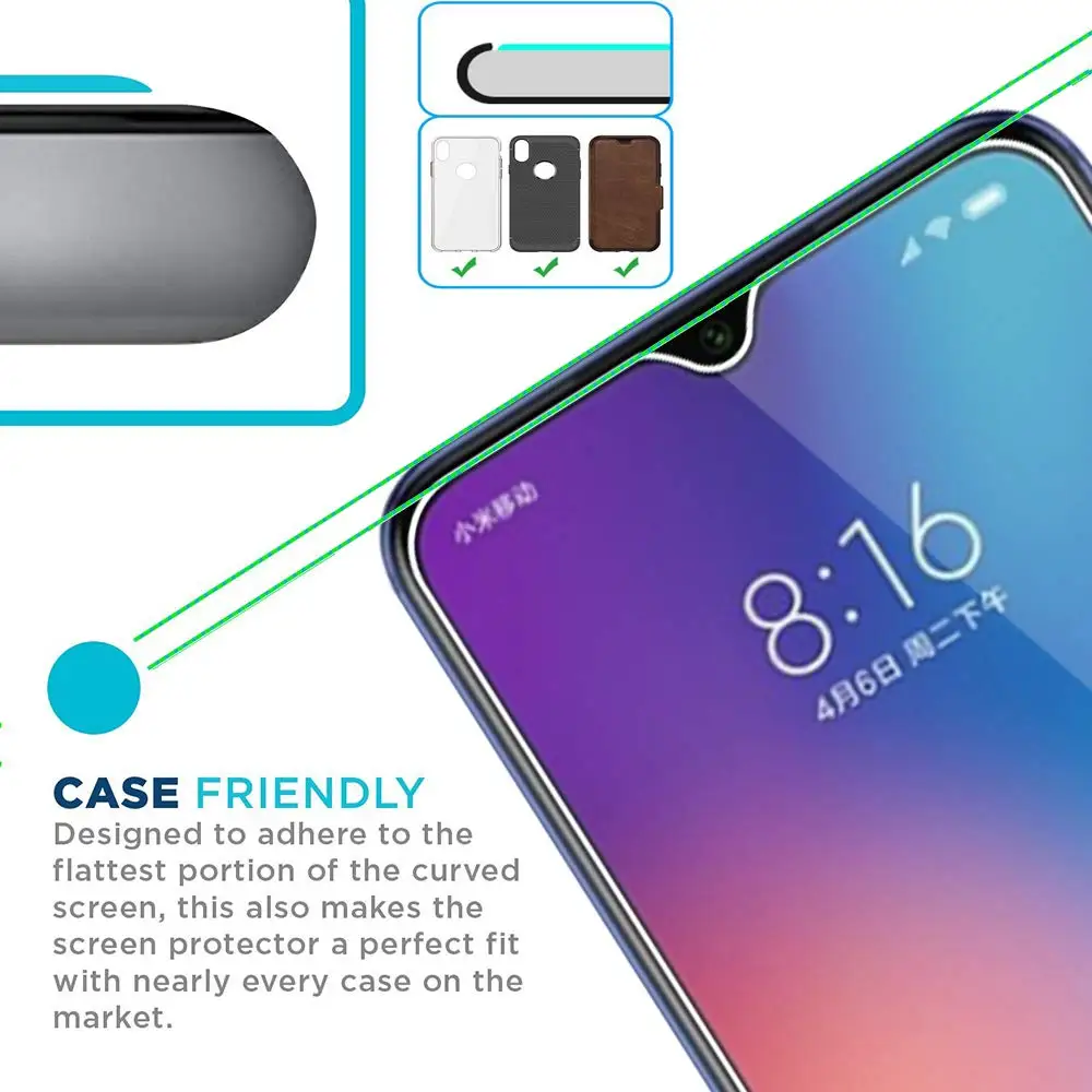 Прозрачная защитная пленка для телефона xiaomi mi 9 из закаленного стекла