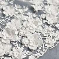 1pc 135cm88cm french beaded lace fabric for wedding dress sequin embroidere lace patch applique 2018 diy sewing accessories