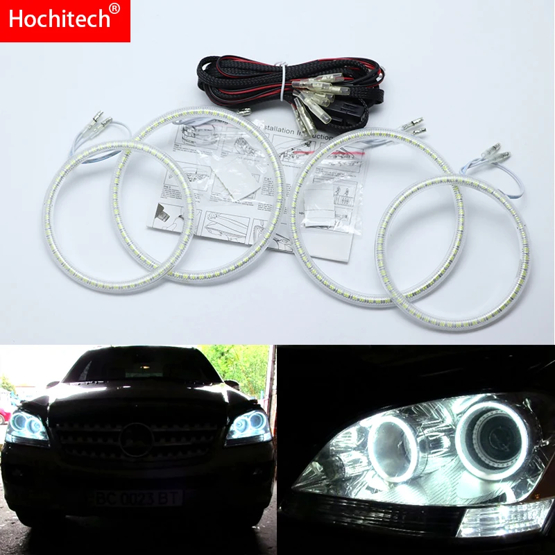 Для Mercedes Benz M Class W164 ML320 ML350 ML500 ML63 AMG 2006 2007 SMD белый светодиодный ангельские глазки