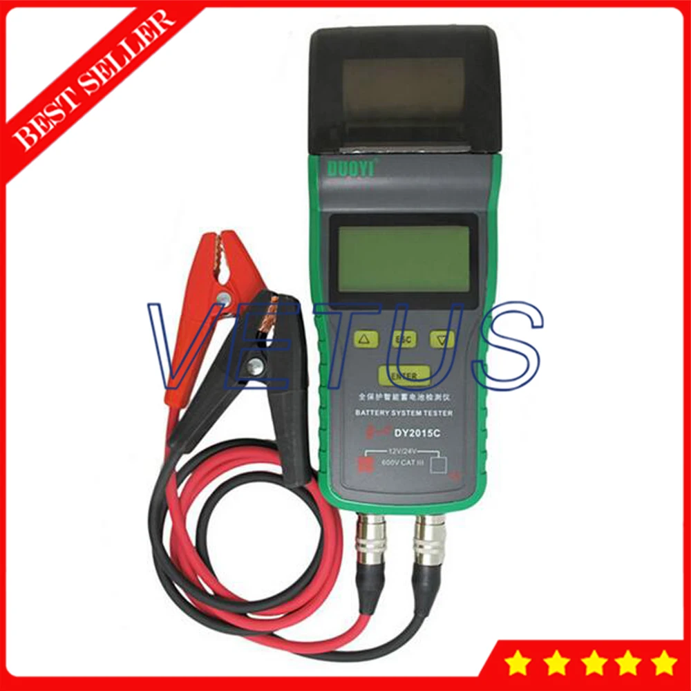 Интеллектуальный цифровой автоматический тестер батарей для тестирования 12 В/24