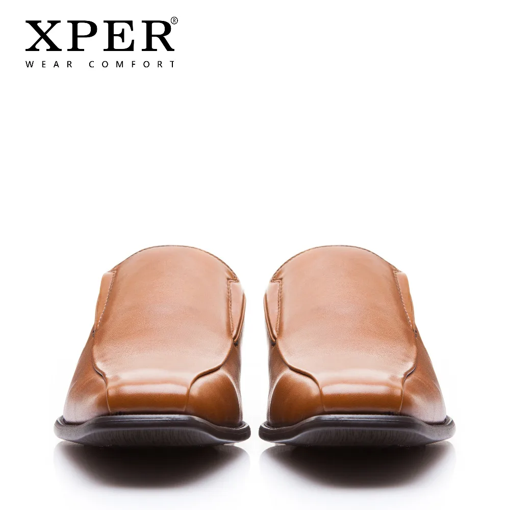 XPER брендовые Модные Мужские модельные туфли Для мужчин комфорт Бизнес обувь без