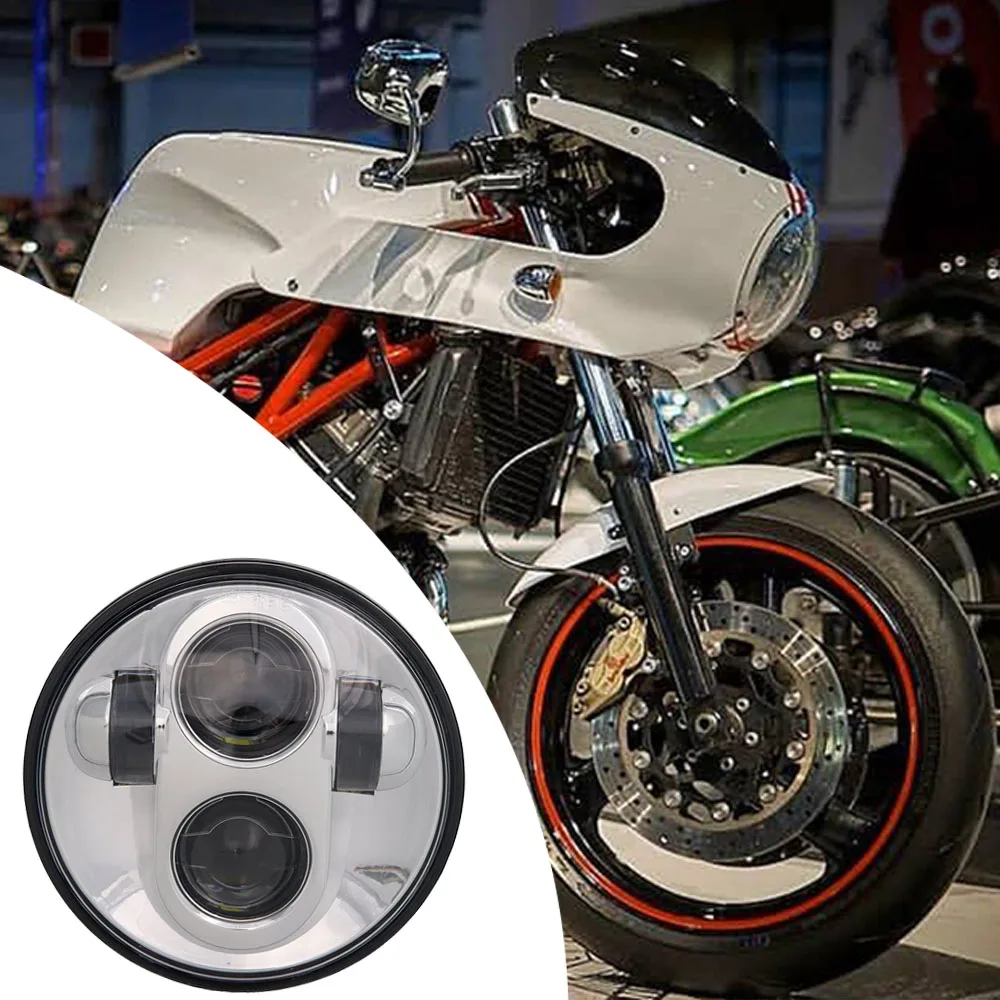 Для Harley 5 3/4 &quotмотоцикл H4 Фары 75 дюймов фары для Davidson мото проектор DRL| |