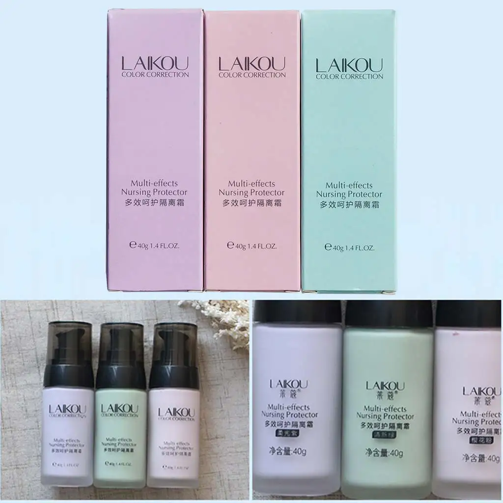 LAIKOU, 40 г, основа под макияж, основа под макияж, жидкая, отбеливающая, увлажняющая, изоляционная, крем, стойкая косметика, TSLM2