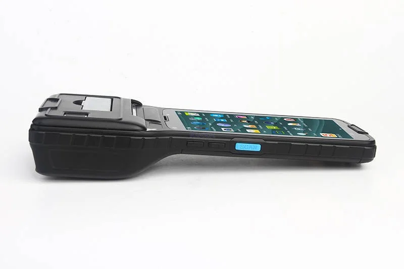 Портативный терминальный принтер PDA 2D сканер штрих кодов на Android считыватель